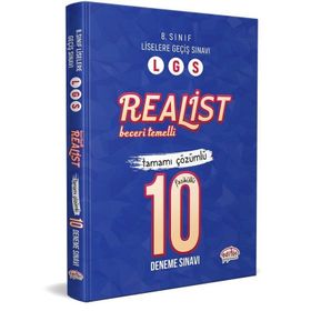 Editör Yayınları 8. Sınıf LGS Realist Tamamı Çözümlü 10 Deneme Sınavı