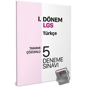 Editör Yayınları - 8. Sınıf LGS Türkçe 1. Dönem 5 Deneme