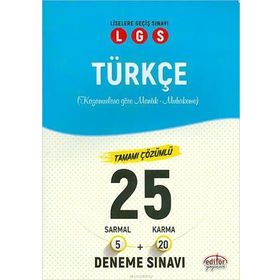 Editör Yayınları 8. Sınıf LGS Türkçe 25 Branş Denemesi