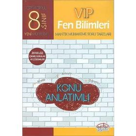 Editör Yayınları - 8. Sınıf VIP Konu Anlatımlı Fen Bilimleri