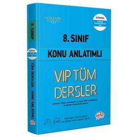 Editör Yayınları 8. Sınıf VIP Tüm Dersler Konu Anlatımlı Mavi Kitap