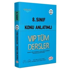 Editör Yayınları 8. Sınıf VIP Tüm Dersler Konu Anlatımlı Mavi Kitap