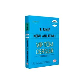 Editör Yayınları 8. Sınıf VIP Tüm Dersler Konu Anlatımlı Mavi Kitap
