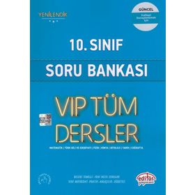 Editör Yayınları Editör 10. Sınıf VIP Mavi Kitap Tüm Dersler Soru Bankası