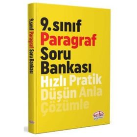 Editör Yayınları Editör Yayınevi 9. Sınıf Paragraf Soru Bankası