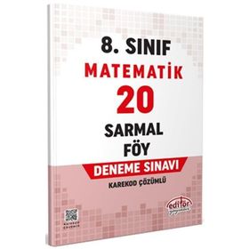 Editör Yayınları - LGS 8. Sınıf Matematik 20 Sarmal Föy Deneme Sınavı