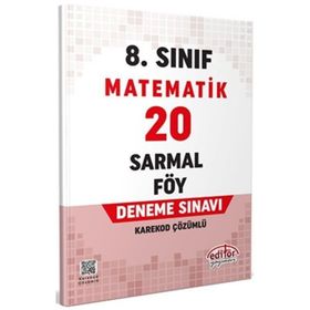 Editör Yayınları - LGS 8. Sınıf Matematik 20 Sarmal Föy Deneme Sınavı