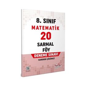 Editör Yayınları - LGS 8. Sınıf Matematik 20 Sarmal Föy Deneme Sınavı
