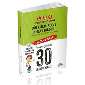 Editör Yayınları LGS Din Kültürü Ve Ahlak Bilgisi (10 Sarmal + 30 Karma) 40 Deneme Sınavı