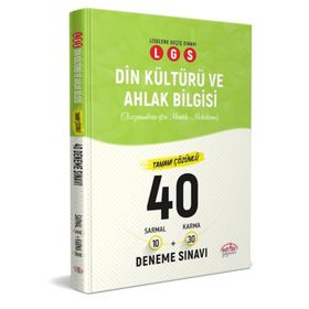 Editör Yayınları LGS Din Kültürü Ve Ahlak Bilgisi (10 Sarmal + 30 Karma) 40 Deneme Sınavı