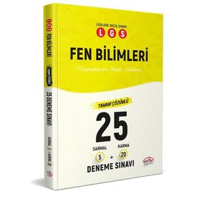 Editör Yayınları LGS Fen Bilimleri 5 Sarmal - 20 Karma 25 Deneme Sınavı