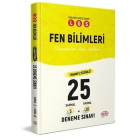 Editör Yayınları LGS Fen Bilimleri 5 Sarmal - 20 Karma 25 Deneme Sınavı
