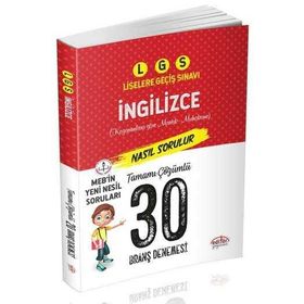 Editör Yayınları LGS İngilizce 30 Deneme Sınavı