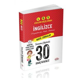 Editör Yayınları LGS İngilizce 30 Deneme Sınavı