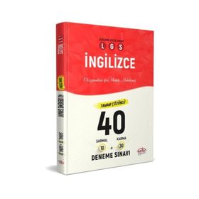 Editör Yayınları LGS İngilizce 40 Deneme Sınavı