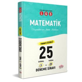 Editör Yayınları LGS Matematik 25 Deneme Sınavı
