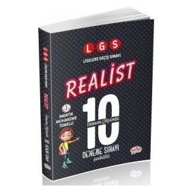 Editör Yayınları LGS Realist Tamamı Çözümlü 10 Deneme Sınavı