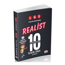 Editör Yayınları LGS Realist Tamamı Çözümlü 10 Deneme Sınavı