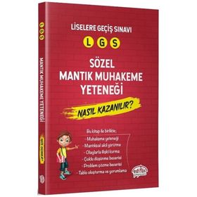 Editör Yayınları LGS Sözel Mantık Muhakeme Yeteneği Nasıl Kazanılır