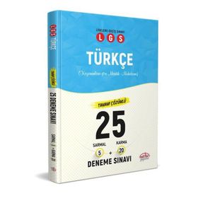 Editör Yayınları LGS Türkçe 5 Sarmal + 20 Karma 25 Deneme Sınavı