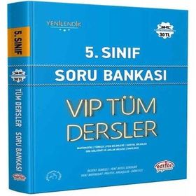 Editör Yayınları Mavi Kitap 5. Sınıf Tüm Dersler Soru Bankası
