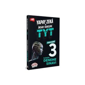 Editör Yayınları - TYT Yapay Zeka ve İnsan Karışımı Tamamı Çözümlü 3 Fasikül Deneme