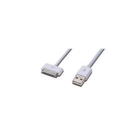 Ednet ED-31002 1 m USB 2.0 to iPod İphone iPad 30 Pin AWG 30 Ul Beyaz Şarj Data Kablosu