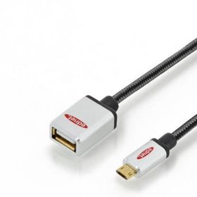 Ednet ED-84150 0.3 m micro USB to USB 2.0 Premium Erkek-Dişi OTG USB 2.0 Kablo