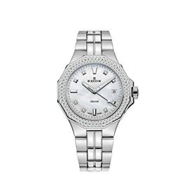 Edox Delfin 53020-3d120M-Nadn Gümüş Çelik Kadın Kol Saati