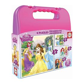 Educa 12 16 20 25 Parça Disney Prensesler Taşıma Çantalı Puzzle