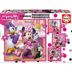 Educa 12-16-20-25 Parça Minnie Happy Helpers Puzzle