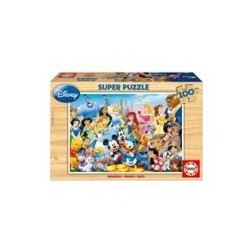 Educa 12002 Disney Harikalar Diyarı Çocuk Ahşap 100 Puzzle