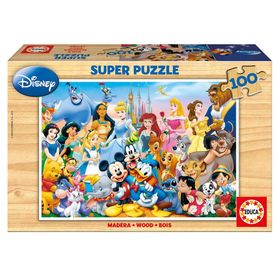 Educa 12002 Disney Harikalar Diyarı Çocuk Ahşap 100 Puzzle