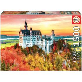 Educa 1500 Parça Neuschwanstein Kalesinde Sonbahar Puzzle