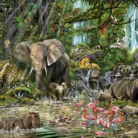 Educa 16013 2000 Parça Afrika Ormanı Puzzle
