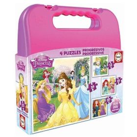 Educa 16508 Progresive Disney Princess Çanta Puzzle