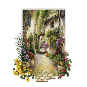 Educa 16652 Çiçekli Ara Sokak 1000 Parça Puzzle