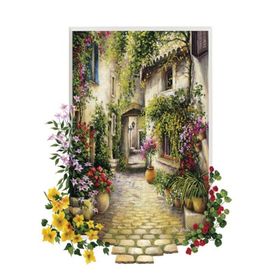 Educa 16652 Çiçekli Ara Sokak 1000 Parça Puzzle