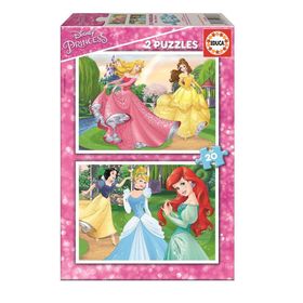 Educa 16846 Disney Prensesler 2x20 Parça Puzzle