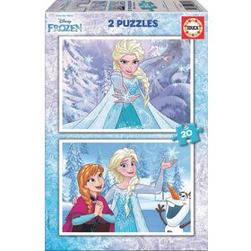 Educa 16847 2x20 Parça Frozen Puzzle