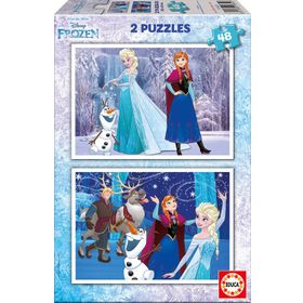 Educa 16852 2x48 Parça Frozen Puzzle