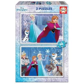 Educa 16852 2x48 Parça Frozen Puzzle