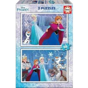 Educa 16852 2x48 Parça Frozen Puzzle