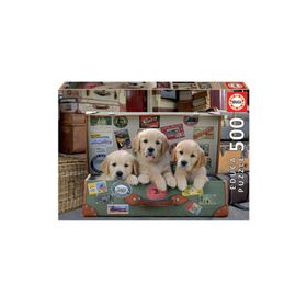 Educa 17645 500 Parça Bavuldaki Yavrular Puzzle
