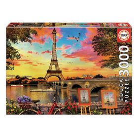 Educa 17675 3000 Parça Paris Günbatımı Puzzle