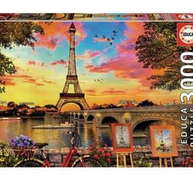 Educa 17675 3000 Parça Paris Günbatımı Puzzle