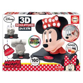 Educa 17930 3 Boyutlu Color Sculpture Minnie Puzzle