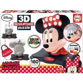 Educa 17930 3 Boyutlu Color Sculpture Minnie Puzzle