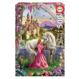 Educa 17985 500 Parça Fairy & Unicorn Puzzle