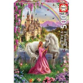 Educa 17985 500 Parça Fairy & Unicorn Puzzle